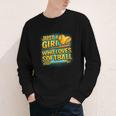 Softball Just A Girl Comic Book Style Graphic For Teens Youth Long Sleeve Tee