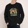 Sorry I Can't I'm Booked Reading For Cat Lover For Men Women Youth Long Sleeve Tee
