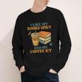 Spicy Books And Iced Coffee Book Lover Smut Reader Youth Long Sleeve Tee Spicy Books And Iced Coffee Book Lover Smut Reader Youth Long Sleeve Tee