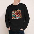 Squirrel Reading a Book Lover Bookworm Youth Long Sleeve Tee