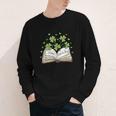 St Patricks Day Book Lover Librarian Reading Saint Pattys Youth Long Sleeve Tee