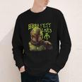 Star Wars The Book Of Boba Fett Neon Boba Fett Lives Poster Youth Long Sleeve Tee