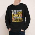 I Like To Stay In Bed And Read Books It's Too Peopley Outsid Youth Long Sleeve Tee