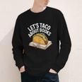 Taco Books Mexican Reading Teacher Book Lovers Bookish Youth Long Sleeve Tee