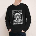 Tarot Card Vintage Pit Bull Pittie Dog Book Lover The Reader Youth Long Sleeve Tee Tarot Card Vintage Pit Bull Pittie Dog Book Lover The Reader Youth Long Sleeve Tee