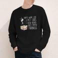 That's What I Do I Pet Cat I Read Books Tuxedo Cat Bookworm Youth Long Sleeve Tee That's What I Do I Pet Cat I Read Books Tuxedo Cat Bookworm Youth Long Sleeve Tee