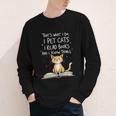 That's What I Do I Pet Cats I Read Books And I Know Things Youth Long Sleeve Tee