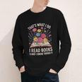 That’s What I Do I Read Books And I Know Things Floral Book Youth Long Sleeve Tee