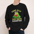 Toad-Ally 100 Days Smarter Frog Reading Book 100 School Day Youth Long Sleeve Tee Toad-Ally 100 Days Smarter Frog Reading Book 100 School Day Youth Long Sleeve Tee