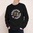 History Education Is Freedom Books Teach Black History Youth Long Sleeve Tee