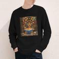 History Month Black Afro Girl Women Book Lovers Flower Youth Long Sleeve Tee