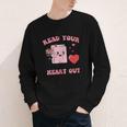 Valentines Day Book Read Your Heart Out Women Men Kids Youth Long Sleeve Tee
