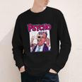 Vintage Movie Horror Poster Comic Book Graphic Film Night Youth Long Sleeve Tee