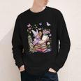 Watercolor Butterfly Fairy Read Book Library Fantasy Novel Youth Long Sleeve Tee Watercolor Butterfly Fairy Read Book Library Fantasy Novel Youth Long Sleeve Tee