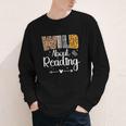 Wild About Reading Book Lover Bookworm Library Day Youth Long Sleeve Tee