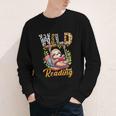 Wild About Reading Books Reader Lover Funny Teacher Animals For Men Women Kids Youth Long Sleeve Tee
