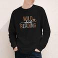 Wild About Reading Books Reader Lover Librarian Bookworm Youth Long Sleeve Tee