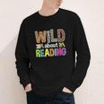 Wild About Reading Library Day Reading Books & Bookworm Youth Long Sleeve Tee