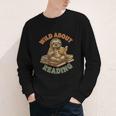 Wild About Reading Sloth Coffee Teacher Book Lover Youth Long Sleeve Tee Wild About Reading Sloth Coffee Teacher Book Lover Youth Long Sleeve Tee