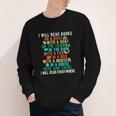 I Will Read Book On Boat Words For Kids Youth Long Sleeve Tee I Will Read Book On Boat Words For Kids Youth Long Sleeve Tee