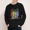 Women Floral Book Big Fan Of Human Rights Liberal Protest Youth Long Sleeve Tee Women Floral Book Big Fan Of Human Rights Liberal Protest Youth Long Sleeve Tee