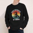 Women's Easily Distracted By Books Youth Long Sleeve Tee Women's Easily Distracted By Books Youth Long Sleeve Tee