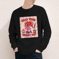 Women's Read Your Heart Out Groovy Bookish Valentine Day Women Girls Youth Long Sleeve Tee Women's Read Your Heart Out Groovy Bookish Valentine Day Women Girls Youth Long Sleeve Tee