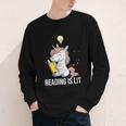 Women's Reading Is Lit Unicorn Library English Teacher Book Lover Youth Long Sleeve Tee Women's Reading Is Lit Unicorn Library English Teacher Book Lover Youth Long Sleeve Tee