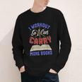I Workout So I Can Carry More Books Exercise Books Lover Youth Long Sleeve Tee I Workout So I Can Carry More Books Exercise Books Lover Youth Long Sleeve Tee