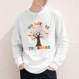 100 Days In The Books Reading Teacher 100th Day Of School Premium Youth Long Sleeve Tee