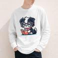 Adorable Book Lover Border Collie With Reading Glasses Cute Raglan Baseball Tee Youth Long Sleeve Tee Adorable Book Lover Border Collie With Reading Glasses Cute Raglan Baseball Tee Youth Long Sleeve Tee