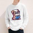 Adorable Book Lover Bulldog With Reading Glasses Cute Raglan Baseball Tee Youth Long Sleeve Tee Adorable Book Lover Bulldog With Reading Glasses Cute Raglan Baseball Tee Youth Long Sleeve Tee