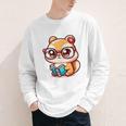 Adorable Book Lover Chipmunk With Reading Glasses Cute Premium Youth Long Sleeve Tee Adorable Book Lover Chipmunk With Reading Glasses Cute Premium Youth Long Sleeve Tee