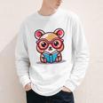 Adorable Book Lover Quokka With Reading Glasses Cute Youth Long Sleeve Tee Adorable Book Lover Quokka With Reading Glasses Cute Youth Long Sleeve Tee