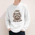 Audio Book Reader Book Lover Raccoon I Read With My Ears Youth Long Sleeve Tee