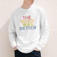 The Book Was Better Retro 70s Vintage Premium Tri-Blend Youth Long Sleeve Tee