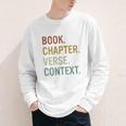 Book Chapter Verse Christian Bible Reformed Theology Youth Long Sleeve Tee