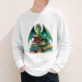 Book Dragon Reading Books Youth Long Sleeve Tee