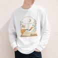 Book Lover Moonlight Reading Scene Night Youth Long Sleeve Tee