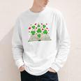 Book With Shamrocks Librarian Saint Patrick's Day Kids Youth Long Sleeve Tee Book With Shamrocks Librarian Saint Patrick's Day Kids Youth Long Sleeve Tee
