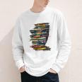 Book Women Graphic Art Colorful Eyes Youth Long Sleeve Tee Book Women Graphic Art Colorful Eyes Youth Long Sleeve Tee