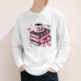 All Booked For Valentine's Teacher Coquette Bow Coffee Book Youth Long Sleeve Tee All Booked For Valentine's Teacher Coquette Bow Coffee Book Youth Long Sleeve Tee