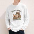 Bookish Feral Moms Book Club Raccoon Mother's Day Bookworm Youth Long Sleeve Tee
