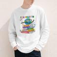 Books It's Okay To Be Kind Yellow Mental Health Day Kids Youth Long Sleeve Tee