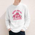 Books Are My Love Language Valentine Book Lover Youth Long Sleeve Tee Books Are My Love Language Valentine Book Lover Youth Long Sleeve Tee