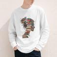 Books Lover Women Art Colorful Drawing Graphic Books Youth Long Sleeve Tee