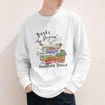 Books Original Handheld Device Reader Literacy Book Lover Youth Long Sleeve Tee
