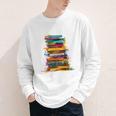 Books Painting Colorful Art Abstract Graphic Books Youth Long Sleeve Tee Books Painting Colorful Art Abstract Graphic Books Youth Long Sleeve Tee