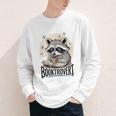 Booktrovert Raccoon Reading And Coffee For Book Lover Youth Long Sleeve Tee