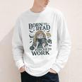 Born To Read Forced To Work Bookish Girl Book Lover Youth Long Sleeve Tee